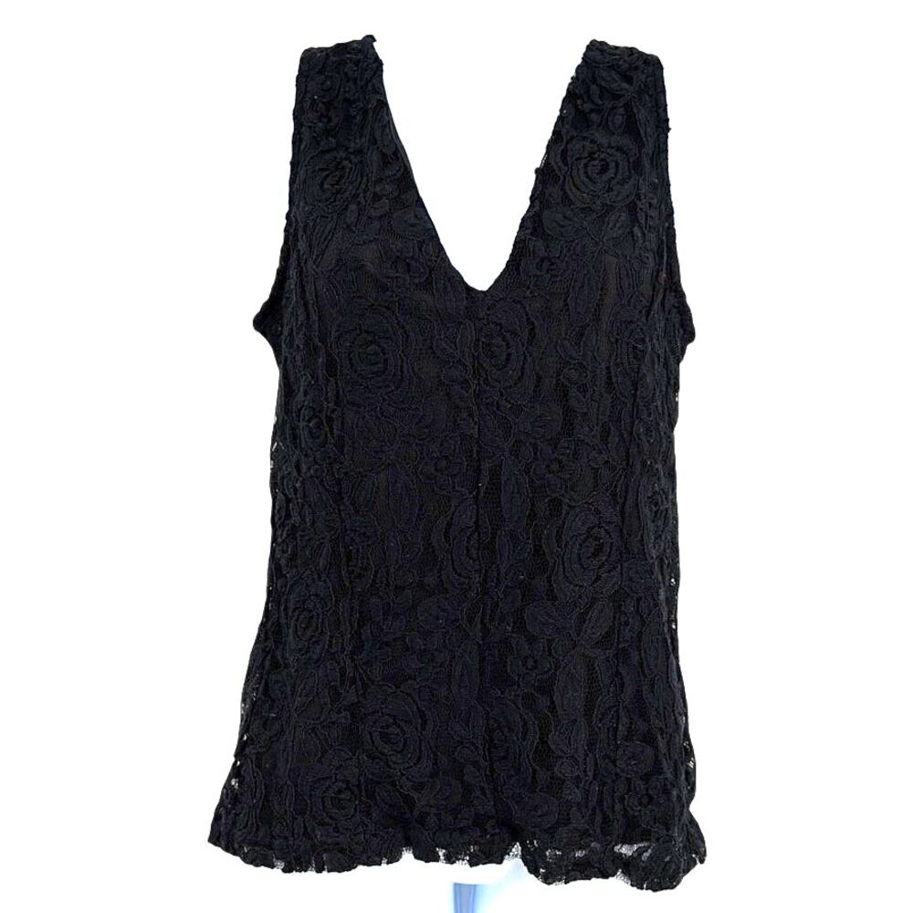 Exclusive Y2K Lace Womens Top Sz L Sheer Dark Fairy Whimsigoth Indie Sleaze